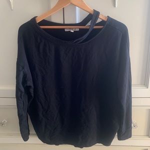 Express One Eleven black edgy long sleeve